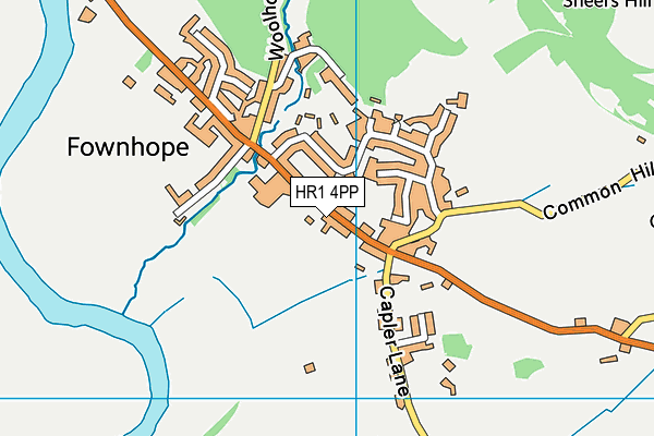 HR1 4PP map - OS VectorMap District (Ordnance Survey)