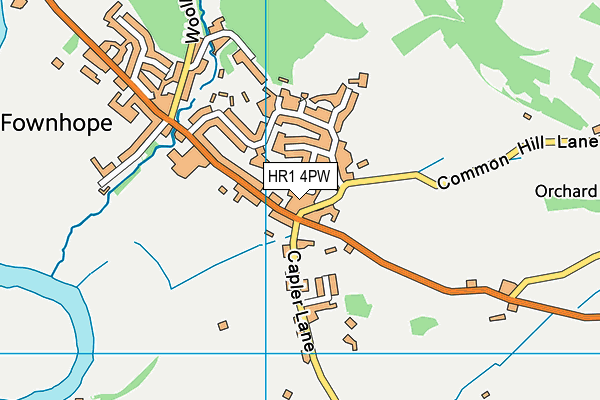 HR1 4PW map - OS VectorMap District (Ordnance Survey)