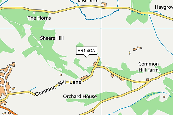 HR1 4QA map - OS VectorMap District (Ordnance Survey)