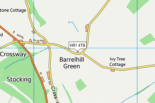 HR1 4TB map - OS VectorMap District (Ordnance Survey)