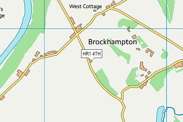 HR1 4TH map - OS VectorMap District (Ordnance Survey)