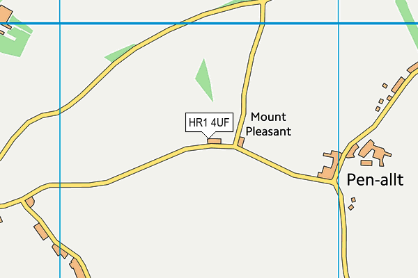 HR1 4UF map - OS VectorMap District (Ordnance Survey)