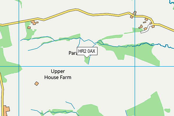 HR2 0AX map - OS VectorMap District (Ordnance Survey)