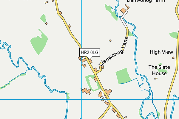 HR2 0LG map - OS VectorMap District (Ordnance Survey)