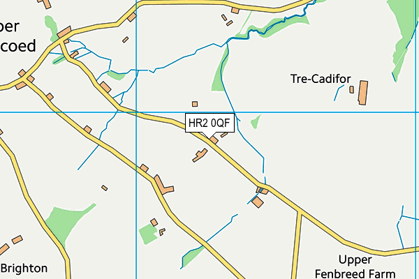 HR2 0QF map - OS VectorMap District (Ordnance Survey)