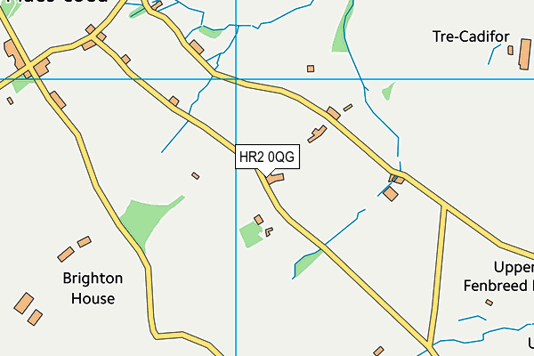 HR2 0QG map - OS VectorMap District (Ordnance Survey)