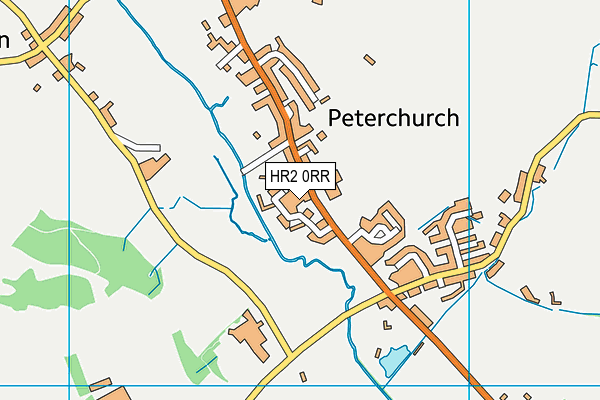 HR2 0RR map - OS VectorMap District (Ordnance Survey)