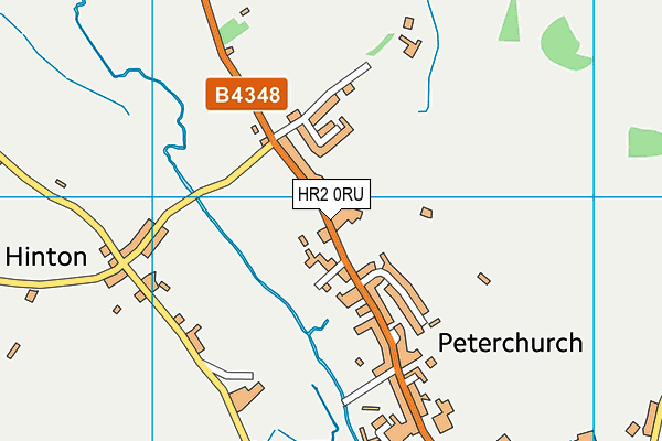HR2 0RU map - OS VectorMap District (Ordnance Survey)