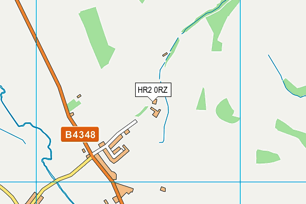 HR2 0RZ map - OS VectorMap District (Ordnance Survey)