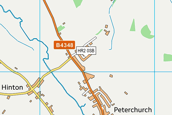 HR2 0SB map - OS VectorMap District (Ordnance Survey)