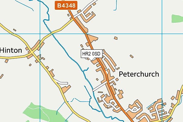 HR2 0SD map - OS VectorMap District (Ordnance Survey)