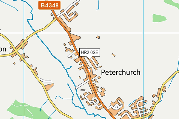 HR2 0SE map - OS VectorMap District (Ordnance Survey)
