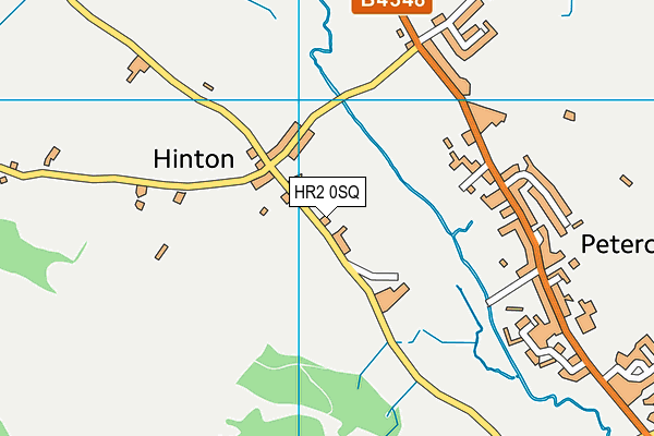 HR2 0SQ map - OS VectorMap District (Ordnance Survey)
