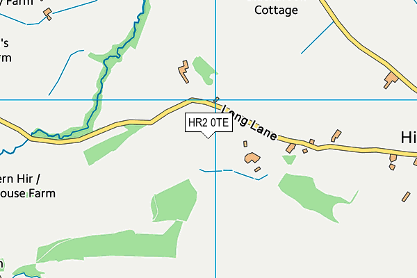 HR2 0TE map - OS VectorMap District (Ordnance Survey)