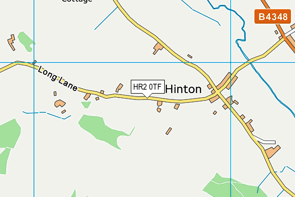 HR2 0TF map - OS VectorMap District (Ordnance Survey)