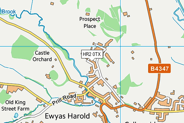 HR2 0TX map - OS VectorMap District (Ordnance Survey)