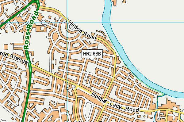 HR2 6BB map - OS VectorMap District (Ordnance Survey)