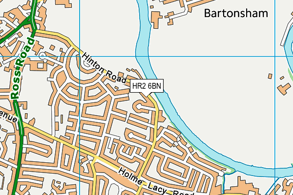 HR2 6BN map - OS VectorMap District (Ordnance Survey)