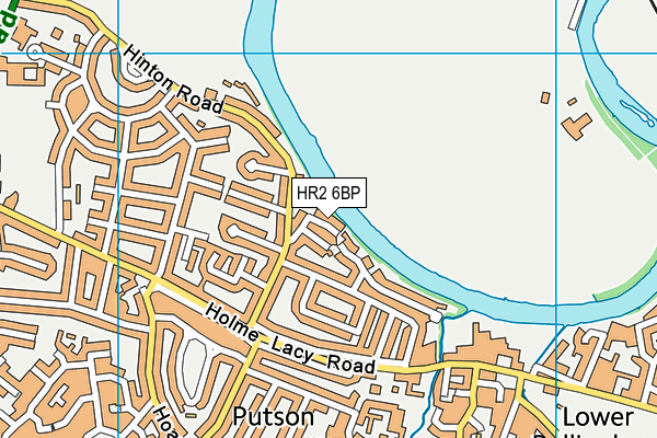 HR2 6BP map - OS VectorMap District (Ordnance Survey)