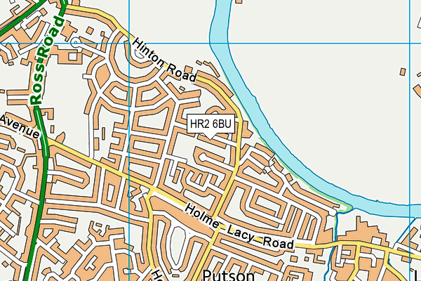 HR2 6BU map - OS VectorMap District (Ordnance Survey)