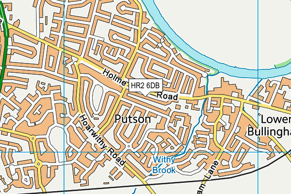 HR2 6DB map - OS VectorMap District (Ordnance Survey)