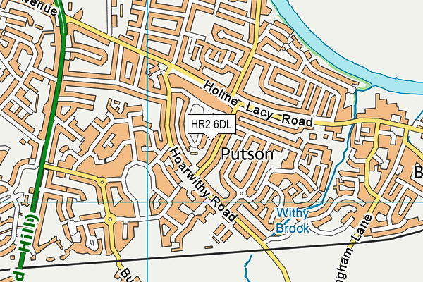 HR2 6DL map - OS VectorMap District (Ordnance Survey)
