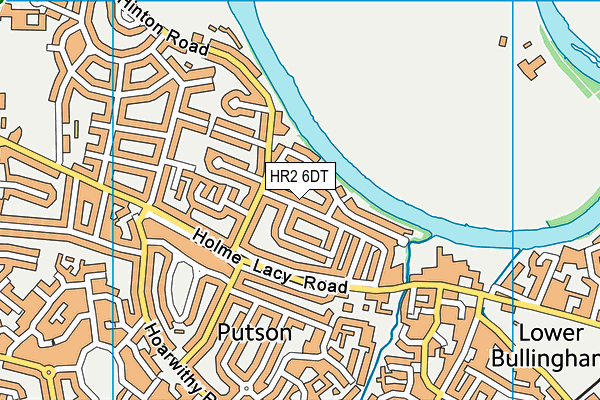 HR2 6DT map - OS VectorMap District (Ordnance Survey)