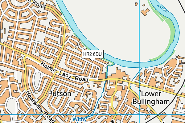 HR2 6DU map - OS VectorMap District (Ordnance Survey)