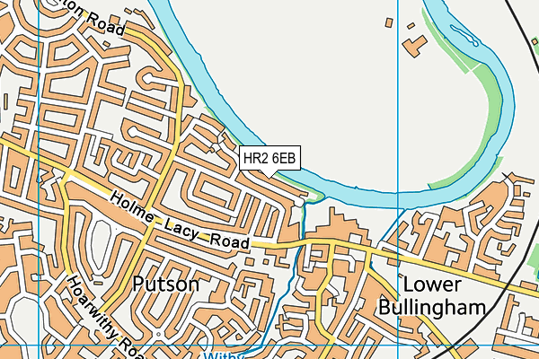 HR2 6EB map - OS VectorMap District (Ordnance Survey)
