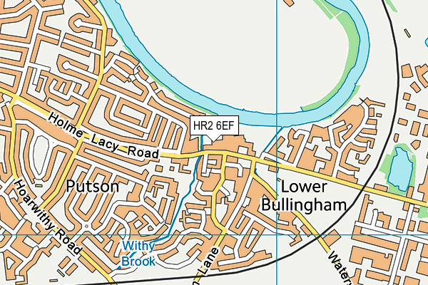 HR2 6EF map - OS VectorMap District (Ordnance Survey)