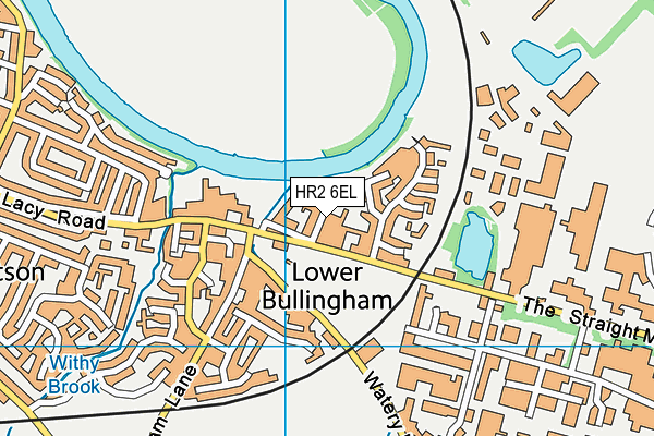 HR2 6EL map - OS VectorMap District (Ordnance Survey)