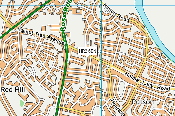 HR2 6EN map - OS VectorMap District (Ordnance Survey)