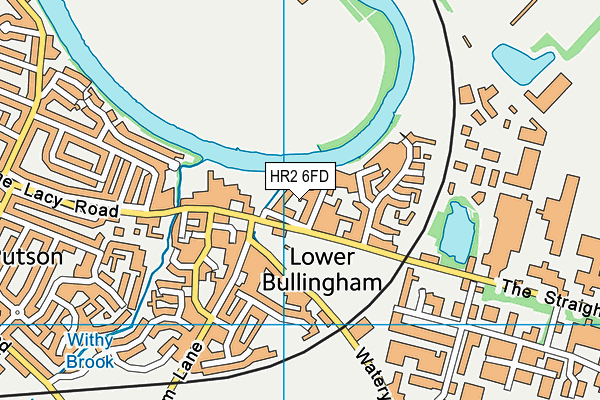 HR2 6FD map - OS VectorMap District (Ordnance Survey)