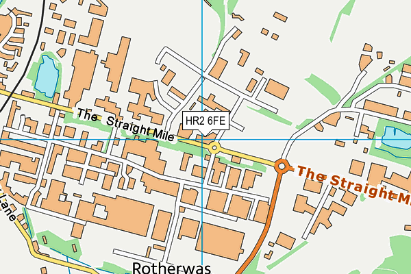 HR2 6FE map - OS VectorMap District (Ordnance Survey)