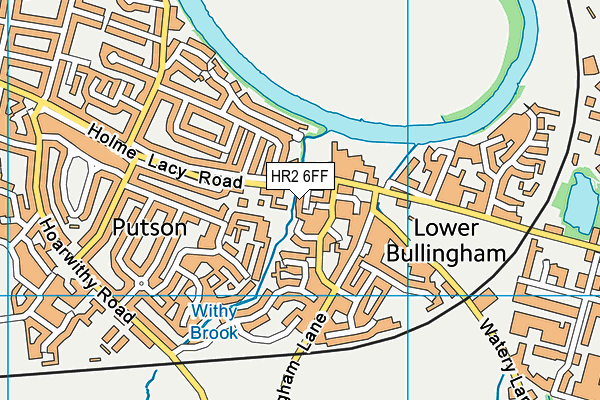 HR2 6FF map - OS VectorMap District (Ordnance Survey)