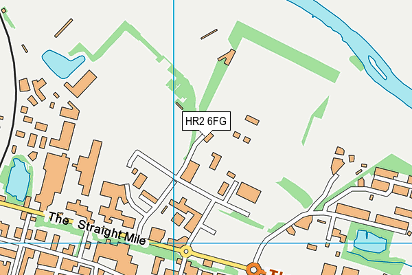 HR2 6FG map - OS VectorMap District (Ordnance Survey)