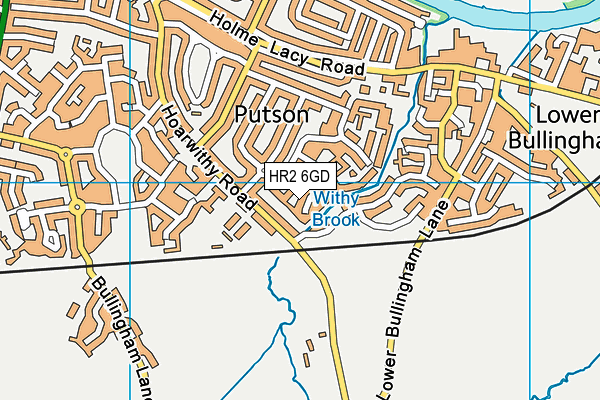 HR2 6GD map - OS VectorMap District (Ordnance Survey)