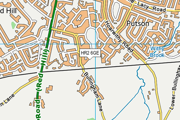 HR2 6GE map - OS VectorMap District (Ordnance Survey)