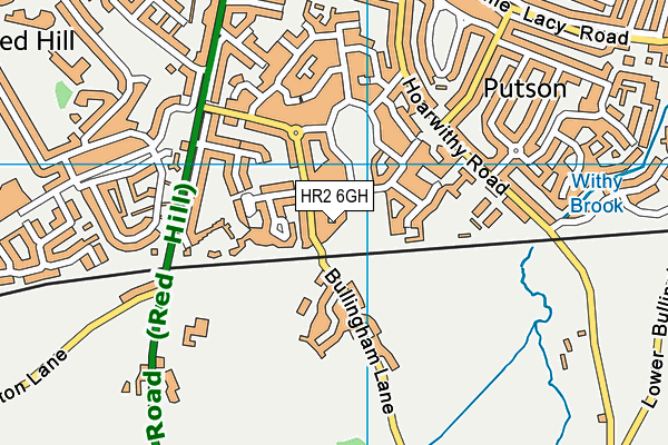 HR2 6GH map - OS VectorMap District (Ordnance Survey)