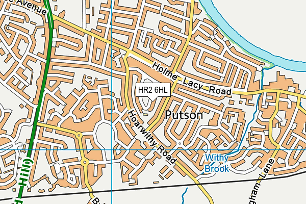 HR2 6HL map - OS VectorMap District (Ordnance Survey)