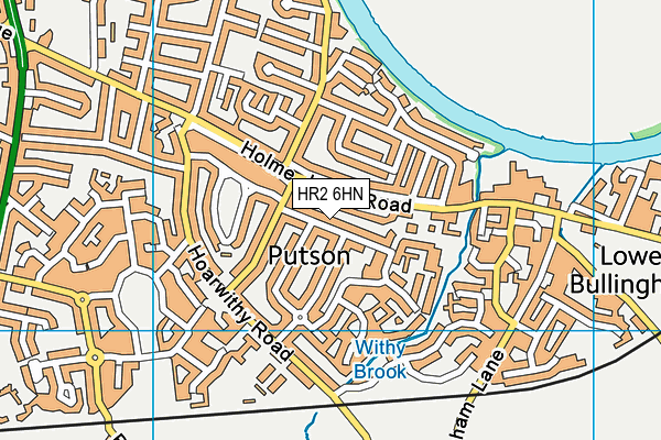 HR2 6HN map - OS VectorMap District (Ordnance Survey)
