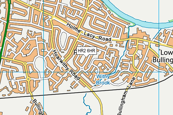 HR2 6HR map - OS VectorMap District (Ordnance Survey)