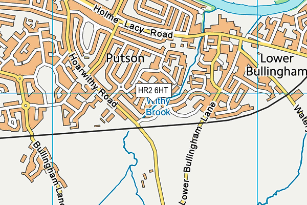 HR2 6HT map - OS VectorMap District (Ordnance Survey)