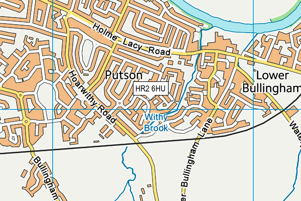 HR2 6HU map - OS VectorMap District (Ordnance Survey)