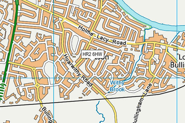 HR2 6HW map - OS VectorMap District (Ordnance Survey)