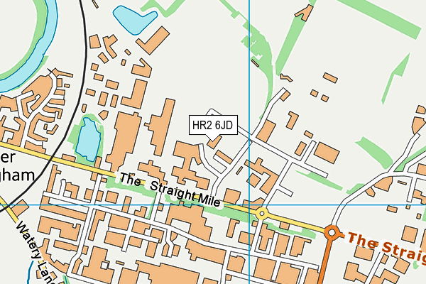 HR2 6JD map - OS VectorMap District (Ordnance Survey)