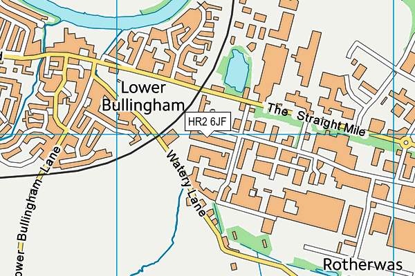 HR2 6JF map - OS VectorMap District (Ordnance Survey)