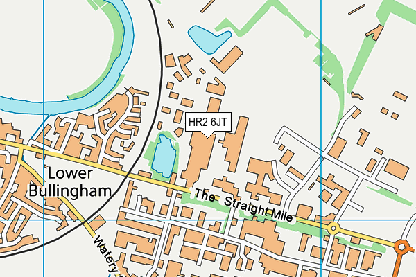HR2 6JT map - OS VectorMap District (Ordnance Survey)
