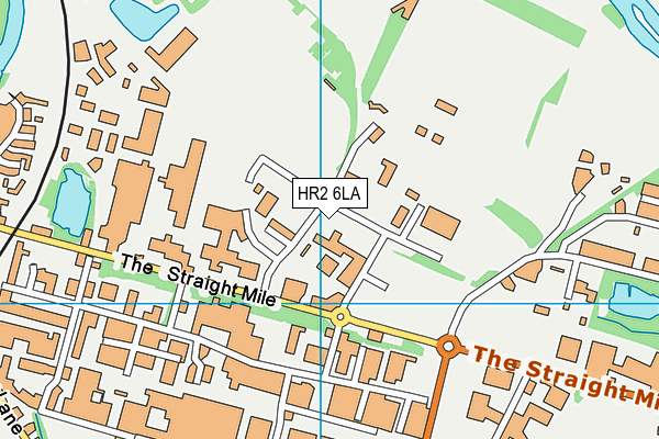 HR2 6LA map - OS VectorMap District (Ordnance Survey)