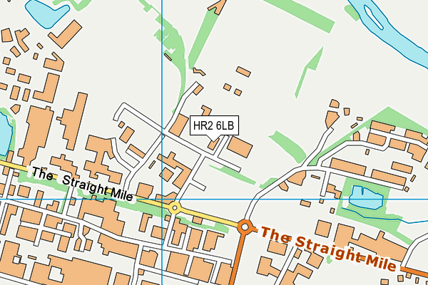 HR2 6LB map - OS VectorMap District (Ordnance Survey)